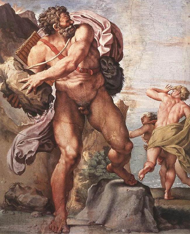 CARRACCI, Annibale The Cyclops Polyphemus dfg Spain oil painting art